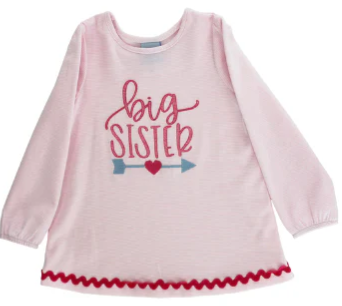 Big Sister LS Stripe Shirt - Girls