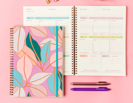 Undated Perpetual Planner Floral