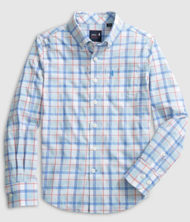 Medina Jr. Perf Button Up Shirt -Boys