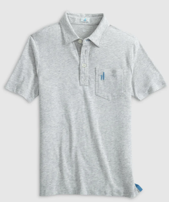 Heather Gray Original Jr. Polo - Boys