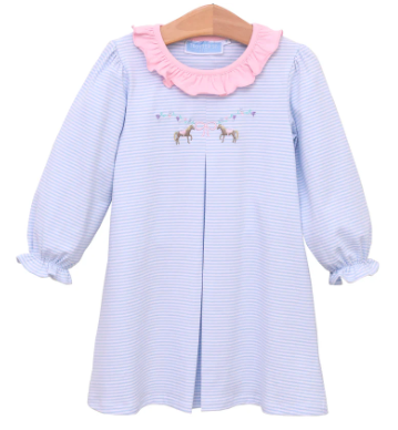 Horse Emb Dress - Toddler