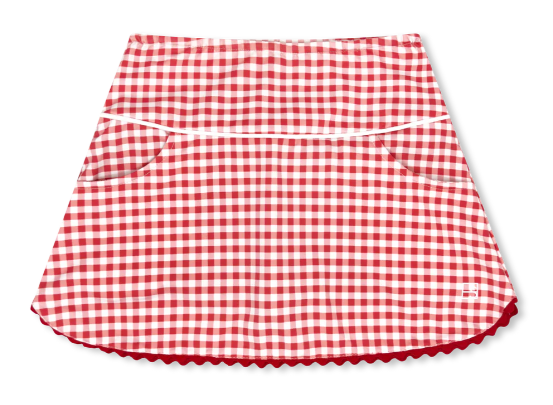 Tiffany Red Gingham Skort - Toddler