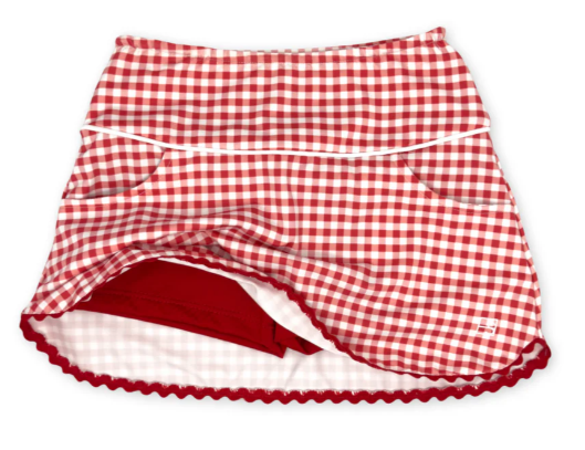 Tiffany Red Gingham Skort - Toddler