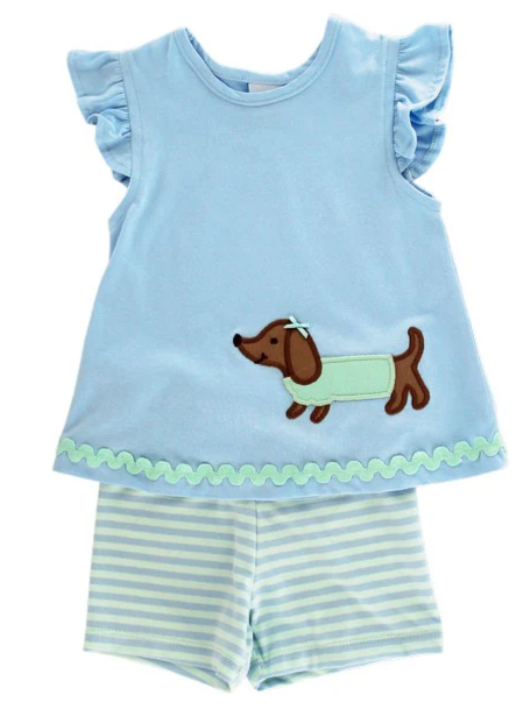 Doxie Knit Short Set - Toddler