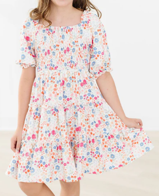 Meadow Magic Smocked Ruffle Dress - TOD