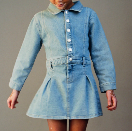 Manning Denim Dress - Girls