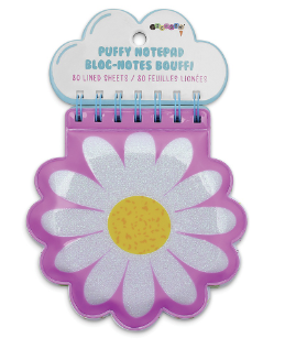 Daisy Gingham Puffy Notebook