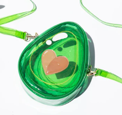 Jelly Avocado Heart Handbag