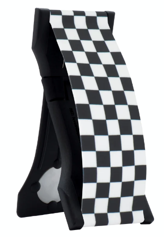 PRO Black/White Checker Sil Phone Grip