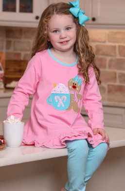 Gingerbread Pant Set - Girls