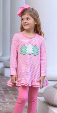 Christmas Tree Ruffle Pant Set - Toddler