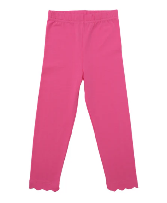 Scallop Leggings - Pink - Toddler