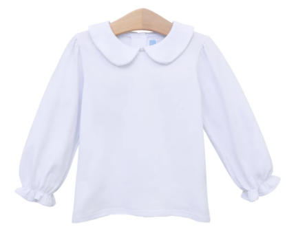 Peter Pan Collar Shirt -White -Infant