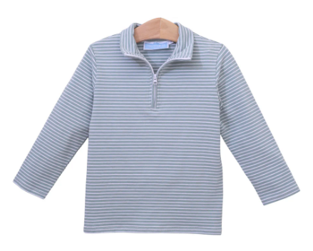 Tucker Sage Stripe Pullover - Boys