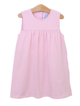 Jillian Light Pink Stripe Jumper -Girls