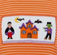 Halloween Orange Stripe LS Shirt - Boys