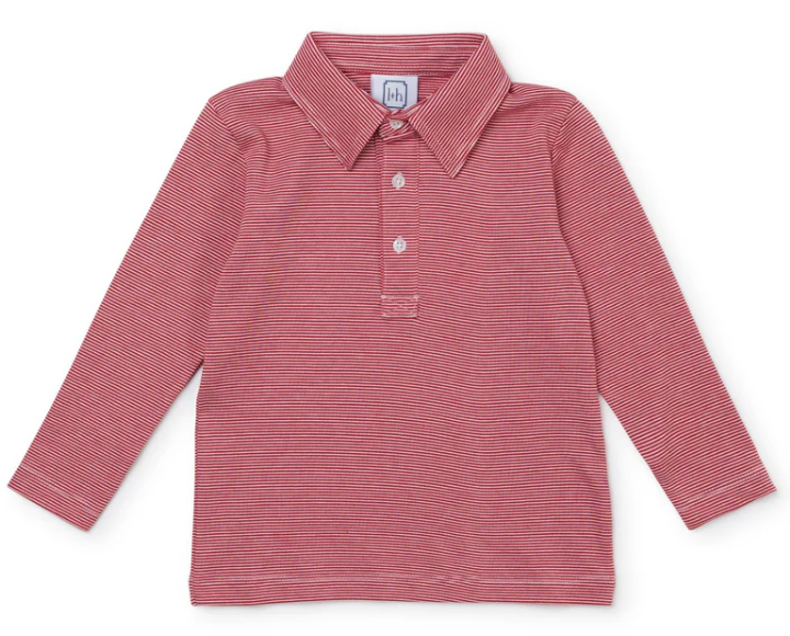 Finn Red/WHT Stripe LS Shirt - Toddler