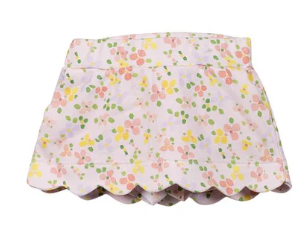 Betty Floral Scallop Skirt