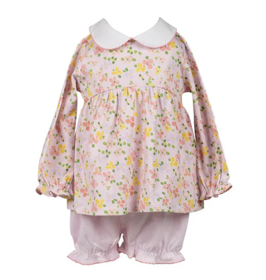 Betty Floral LS Bloomer Set - Infant