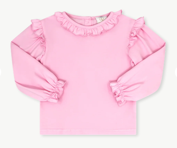 Evelyn Pink LS Blouse - Toddler