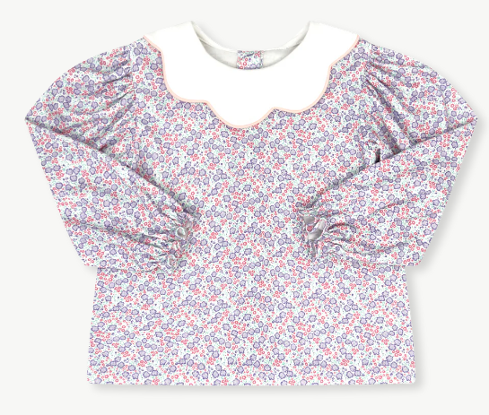 Scarlett Floral LS Blouse- Toddler