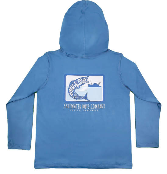 Wahoo Blue Perf Hoodie - Boys