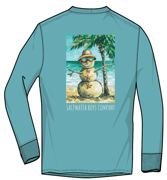 Mr. Sandman Aqua LS Graphic Tee -Boys