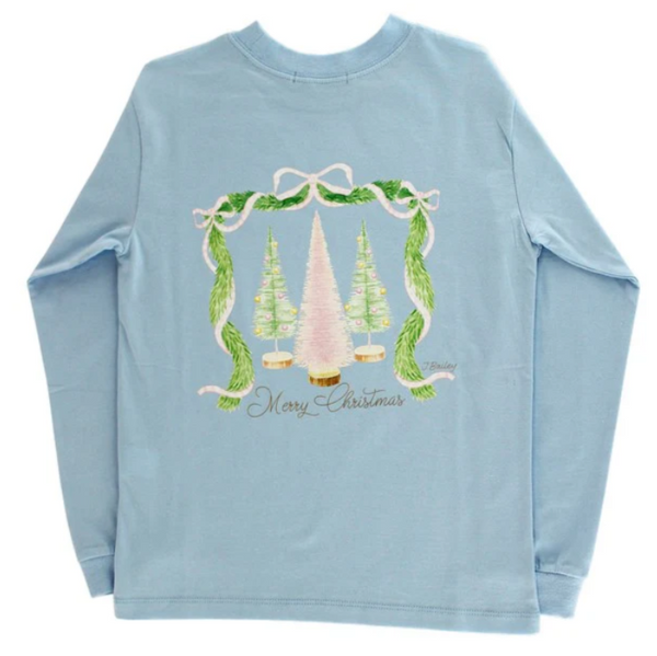 Bottle Brush/Bayberry Tee - Girls