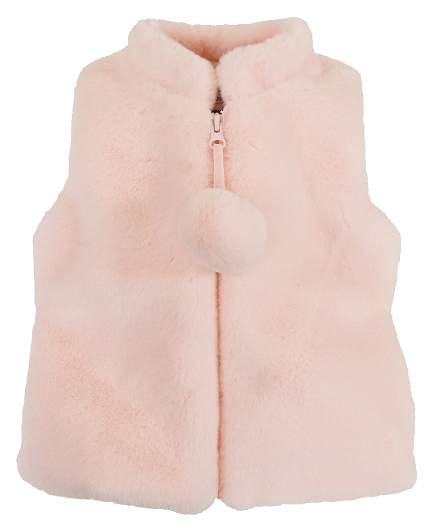 Zip Up Vest - Light Pink - Toddler