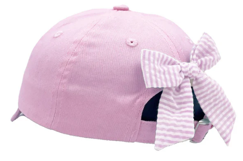 Rainbow Golf Cart Pink Kids BB Hat w/Bow