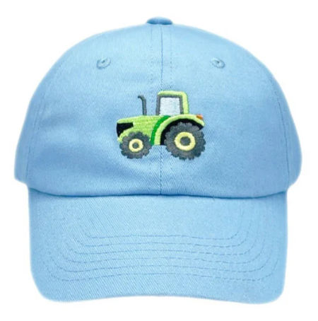 Blue w/Tractor Kids BB Hat