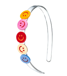 Multi Happy Face Colorful Headband