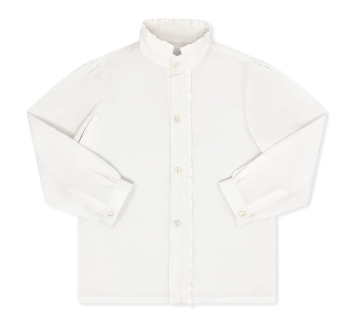 Polly LS White Shirt