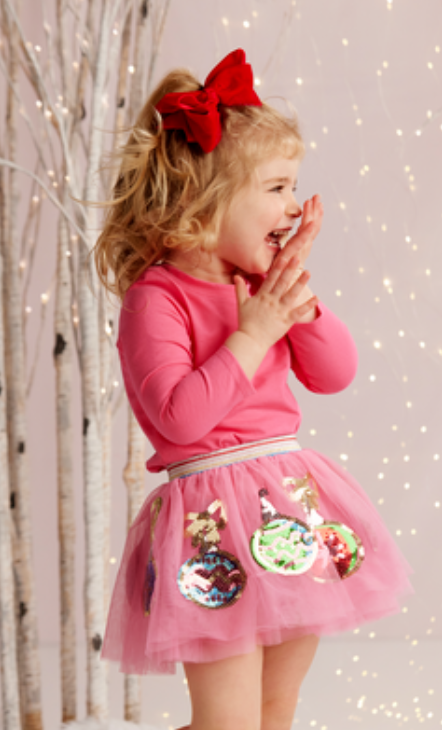 Pink Christmas Sequin Tutu