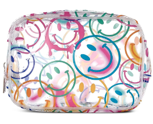 Smiles Everywhere Clear Cosmetic Bag