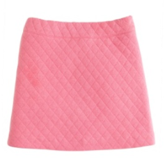 Quilted Rose Mini Skirt - Girls