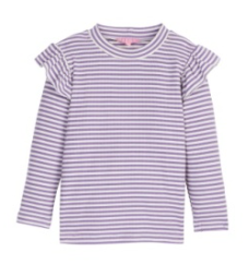 Sadie Lilac Sparkle Stripe Top - Girls