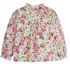 McCall Magenta Flora Top - Girls