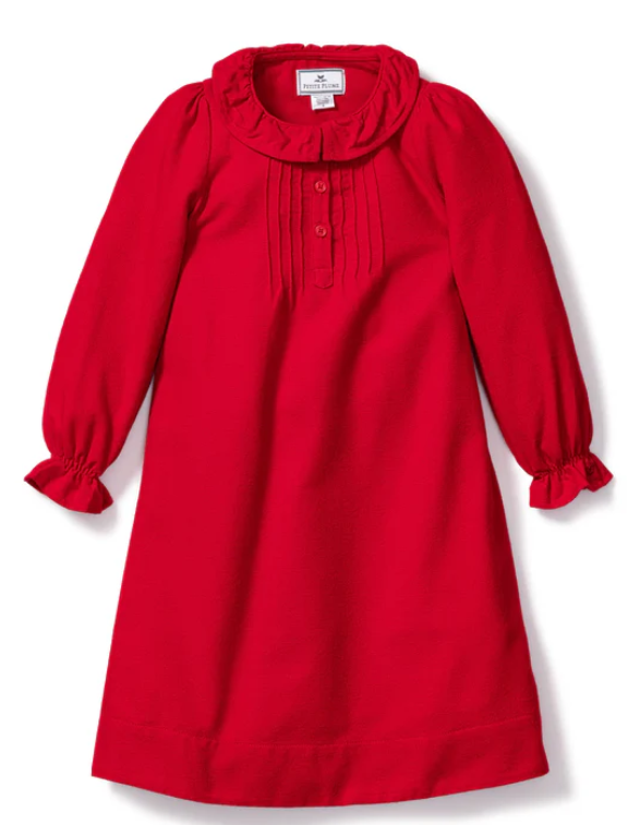 Victoria Red Flannel Nightgown - Tween