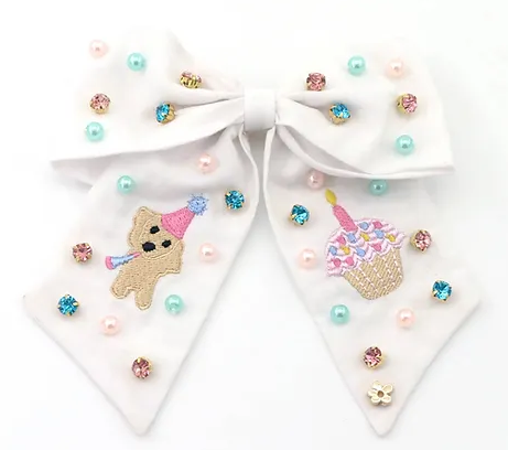 Birthday Girl Clip Bow