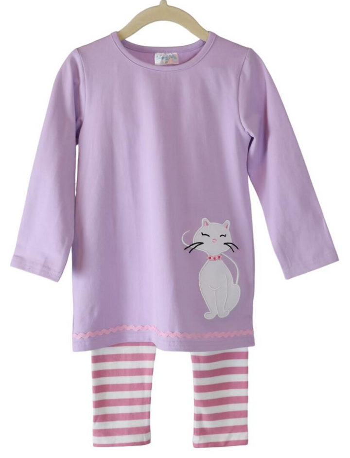 Purrfect Purple/Pink Pant Set - Infant