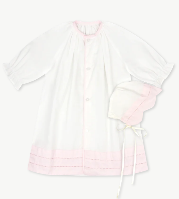 Vintage Pink/White Daygown Set