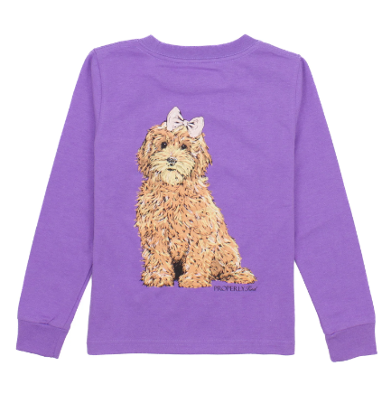 Goldendoodle LS Lt Purple Tee - Toddler