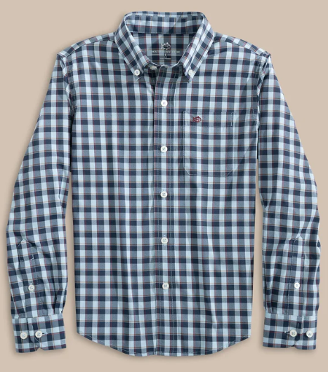 IC Colleton Blue Plaid Button Down Shirt