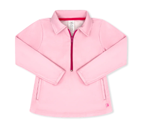 Heather Half Zip Pink/HP Pink Pullover