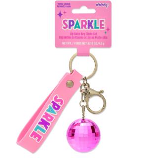 Sparkle Lip Balm Key Chain Set