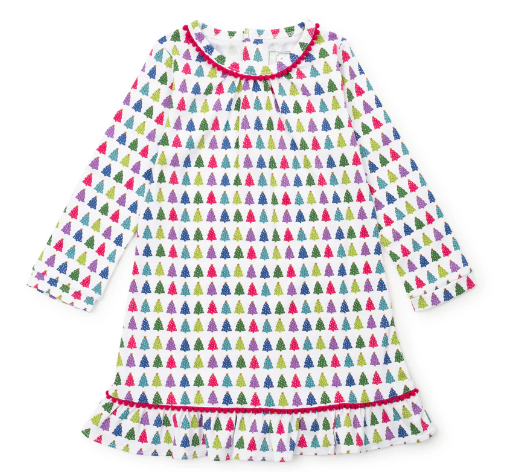 Carlin Christmas Tree Bright Dress-Girls