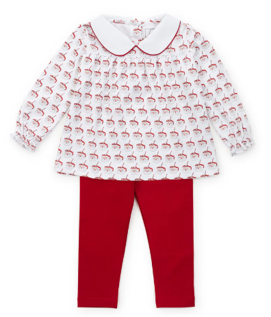 Morgan Hot Cocoa Santa Pant Set