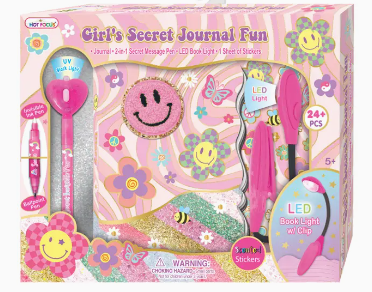 Girl's Secret Journal Fun, Groovy Flower