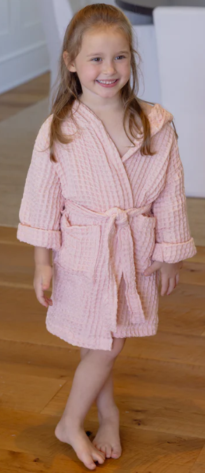 Organic Cotton Kids Robe - Pink